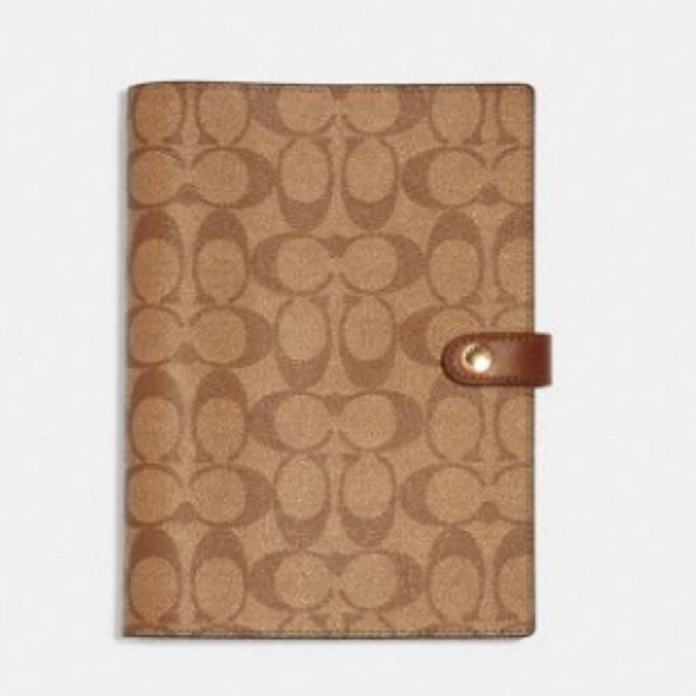 Coach logo notebook